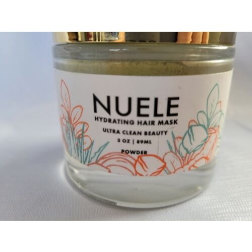 Nuele Hydrating Hair Mask Ultra Clean Beauty Regimen Powder 3oz Jar New Organic - Picture 2 of 5